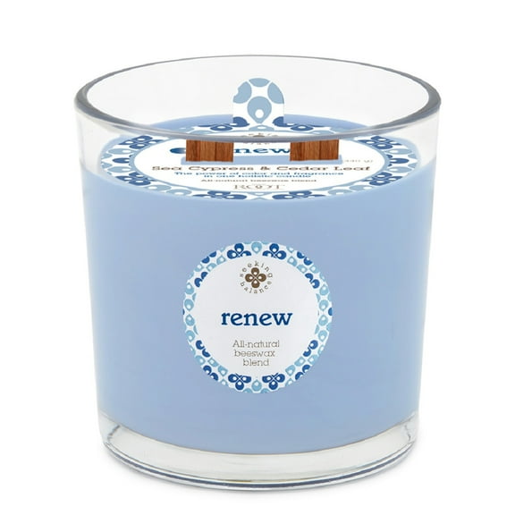 ROOT Candles Seeking Balance® Multi Wood Wick Aromatherapy Spa Candle, 12 Ounce, Renew: Eucalyptus Menthol