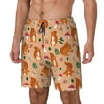 thumbnail image 2 of Haiem Squirrel And Mushroom Mens Swim Trunks with Compression Liner 2 in 1 Swimming Shorts Stretch Swimwear Quick Dry,Board Shorts-Large, 2 of 9