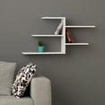 thumbnail image 2 of Ada Home Decor Furniture 42.13" 4 Tier White Woodard Modern Wall Shelf, 2 of 3