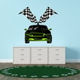 thumbnail image 3 of Sports Wall Decals for Boys Bedroom - Sports Racing Car on White Background Car DIY & Creativity Boy Girl Bedroom Wall Sticker - Size: 10 In x 9 In, 3 of 4