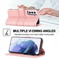 thumbnail image 3 of TECH CIRCLE Wallet Case for Galaxy S23 Plus, Magnetic PU Leather Stand RFID Blocking Card Slot Folio Flip Cover with Crossbody Strap Shockproof Protective Case for Samsung Galaxy S23 Plus 6.6",Pink, 3 of 8