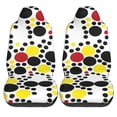 thumbnail image 2 of ZNDUO Geometric Circle Point Pattern Car Seat Covers, Breathable Polyester Universal Seat Covers for Cars, 2PCS Car Seat Covers Front Seats Only, 2 of 8