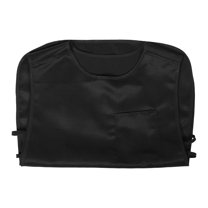 FONDOTIN Adult Art Smock Black Polyester Water and Oil Resistant Workwear for Home Kitchen and Craft Use