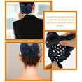 thumbnail image 3 of KALLORY 4Ud Redes Para Moño Con Adorno De Ideal Para En Eventos, 3 of 8
