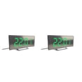 thumbnail image 4 of Cateissary Despertador LED Relojes de espejo digital Decoración del hogar Luz Hogar Oficina Type1 NO1, 4 of 6