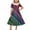 Rose Gold, variant on OGLCCG Mardi Gras Girls Retro Dress Short Sleeve A Line Twirly Dresses Trendy Printed School Party Pleated Flowy Tunic Dress 5-14 Years