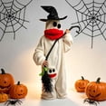 thumbnail image 6 of Hovilon Funny White Ghost Onesie for Adults with Witch Hat, Cute Big Red Lips Jumpsuit, 100% Cotton Halloween Costume, Unisex Oversized Spooky Outfit for Party Bar Carnival, Soft Holiday Pajamas, 6 of 6