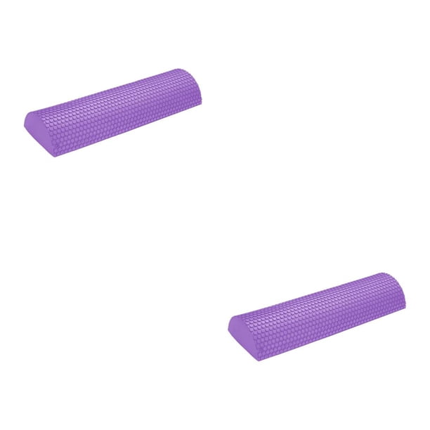 Rodillo de espuma antideslizante para yoga Pilates Eigraketly Púrpura 30 centimetros 2Conjunto