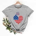 thumbnail image 2 of Cavosen Womens Short Sleeve Tee Crew Neck Dressy Patriotic Tee Red White and Blue Graphic Shirt Summer Basic Tops, 2 of 7