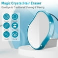 thumbnail image 4 of HearthHarmony Crystal Hair Eraser for Women - Bleame Painless Exfoliation Removal, Reusable for Arms/Legs (Light Blue), 4 of 13