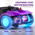 thumbnail image 3 of Arshin Upgrade 4 Wheels Mobility Scooter with Removable Battery,Compact Heavy Duty Mobile for Travel,Foldable Powered Wheelchair for Adult,300lbs,Purple, 3 of 16