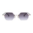thumbnail image 2 of geométricas ura gafas de sol antideslumbrantes para mujer protección UV400 gafas de sol de viaje ciclismo gafas de Golf Gris degradado Baoblaze Gafas de sol sin montura, 2 of 8