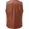 thumbnail image 2 of Mens Motorcycle Leather Vest Casual Mens Leather Vest G, 2 of 5
