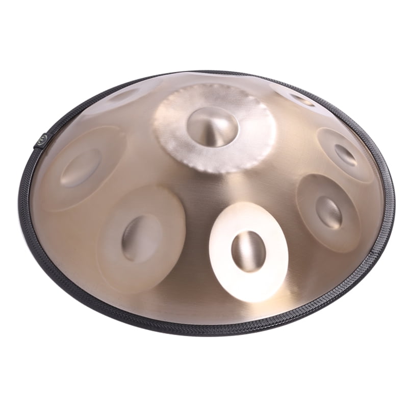 18IN Kurd D Minor 9 Notes Handpan Drum 440HZ Percussion Instrument Steel Tongue Drum