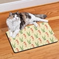 thumbnail image 2 of Nautical Starfish and Seashells Dog Food Mat – Tropical Beach Sea Life Pet Feeding Mat 12x20, Absorbent Non-Slip Quick Dry Washable Waterproof Floor Mat for Dogs and Cats, 2 of 7