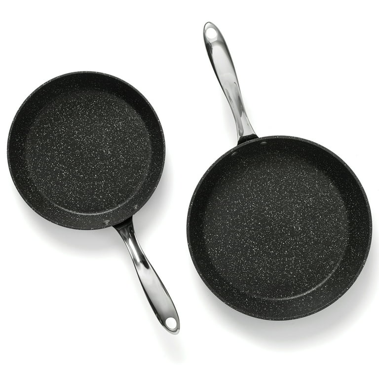 THE ROCK by Starfrit 060713-001-0000 2-Piece Fry Pan Set 