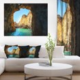 thumbnail image 1 of Sea through Rocky Cave Portugal - Extra Large Seashore Canvas Art, 1 of 3