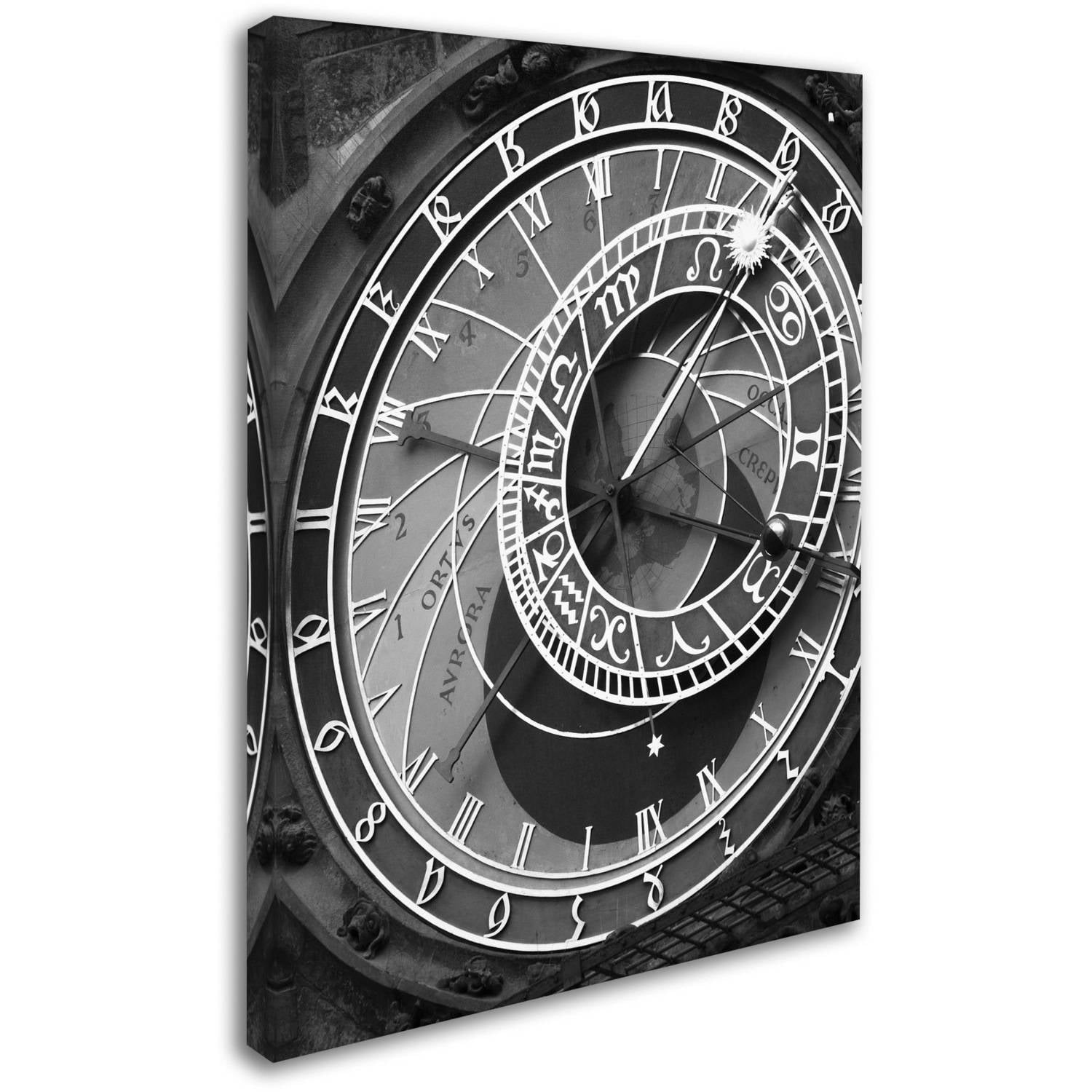 Trademark Fine Art "Astronomic Watch Prague 11" Canvas Art by Moises Levy