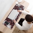 thumbnail image 3 of Long Mouse Pads for Desk,Red and Black Checkered Christmas Snowflake Desk Mats on Top Of Desks, Desk Mouse Pad Extra Large with 3mm Non-Slip Base and Stitched Edge for Gaming,Work,Home 31.5x11.8in, 3 of 4