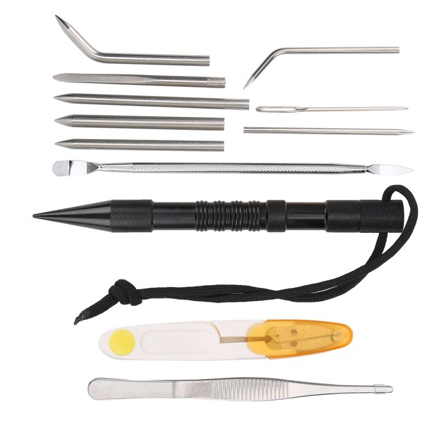 Accesorios de paracord, agujas de cable de paracaídas de aluminio, agujas paracord pulseras pulseras herramienta de tejer para acampar al aire libre tejer Agujas Higoodz Deportes al aire libre