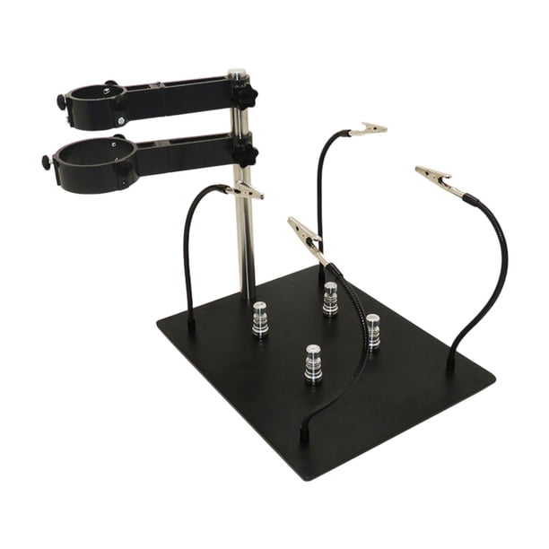 Soporte de soporte de la máquina de mano de aire caliente de la base de servicio pesado Fijación de fijación de la abrazadera giratoria ajustable para Estilo a