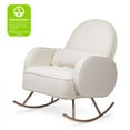 thumbnail image 3 of Million Dollar Baby Compass Upholstered Modern Fabric Rocker in Cream with Rose Gold Legs, 3 of 8