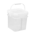 thumbnail image 2 of deevoka Paint Bucket Sealing Leakproof Paint Pail with Handle for BBQ Outdoor Indoor 10 L, 2 of 9
