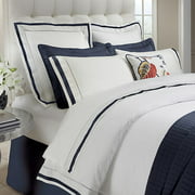 Down Town Company Chelsea Twin Duvet Cover in White/Navy