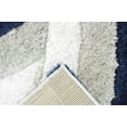 thumbnail image 7 of Modern Shaggy Rug Hand Carved Thick Soft Geometric Abstract Carpet Vibrant Colors for Living Room Bedroom Office Design 6483 (Navy, 3'9"x5'3"), 7 of 7