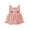Lotus Color, variant on CocMouse Girls Ruffle Trim Overalls Sleeveless Lobster Bow Embroidery Romper