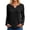 Black, variant on Women's Classic V-Neck Long Sleeve T Shirt for Everyday Comfort with Soft Casual Fit Top