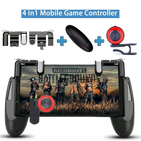 Gamepad for Knives Out PUBG Mobile Phone Shoot Game Controller L1R1 Shooter Trigger Fire Button 3 in 1 for iOS (Best Top Down Shooter Android)