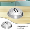 thumbnail image 3 of CTIRCHIU Thick Stainless Steel Universal Pan Lid Dome Shape for Efficient Cooking and Spill Control At Home, 3 of 8