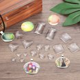 thumbnail image 5 of Uxcell Transparent Glass Cabochons, 60Pcs 8x8mm Heart Shaped Glass Dome Tiles, 5 of 5