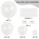 thumbnail image 2 of Set de globos RUBFAC, 129 unidades, transparentes, diferentes tamaños, para fiestas, 2 of 7