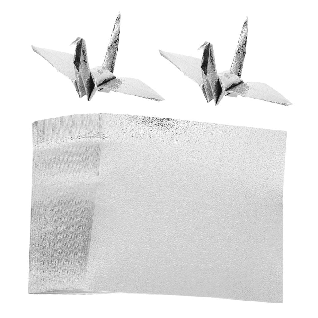 KALLORY DIY Handmade Paper Silver for Creative Projects Pearlized Folding Sheets