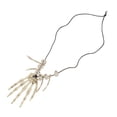 thumbnail image 2 of Transemion Haunting Skull Skeleton Hand Necklace for Halloween Caveman Pirate Fancy Dress Style A 1Set, 2 of 6