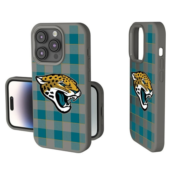 Keyscaper Jacksonville Jaguars Plaid Soft Touch iPhone Case