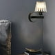 thumbnail image 1 of Lámpara de pared nórdica, apliques, iluminación de lámpara de noche E27, LED de ahorro de energía arriba / abajo para la decoración para hogar de la Trapecio negro Salvador lámpara de pared, 1 of 8