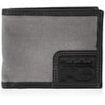thumbnail image 2 of Timberland PRO Men's Canvas Leather RFID Billfold Wallet with Back ID Window, Charcoal, One Size, 2 of 4
