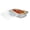 Silver / 18 oz, variant on Futura 63 oz Silver Plastic Tamper-Evident 5-Compartment Container - with Clear Lid, Microwavable - 10 1/2" x 7 3/4" x 2" - 100 count box