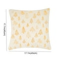 thumbnail image 3 of HongHeng Christmas Tree Decorative Throw Pillow Cover Soft Faux Fur Fuzzy Couch Cushion Case with Gold Snowflake Glitter Pillowcase for Home Decor Sofa Bed Living Room 17×17 Inch, 3 of 6