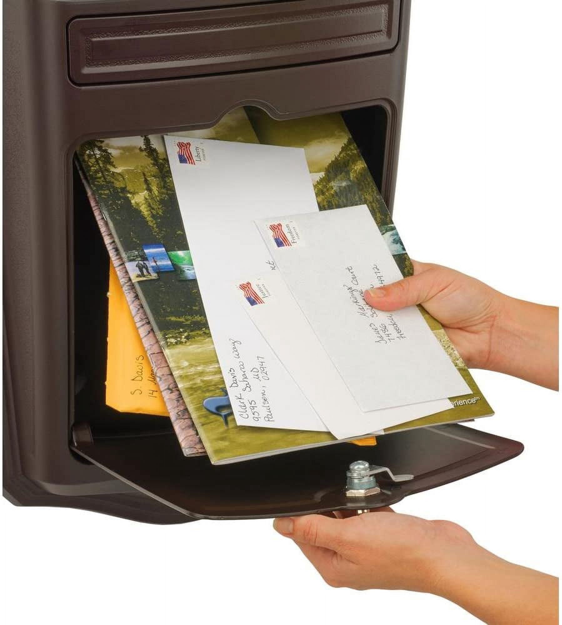 Architectural Mailboxes 2540RZ-10 Maison Mailbox, Wall-Mount, Rubbed Bronze, 19.37 x 36.86-In. - Quantity 1