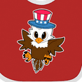 thumbnail image 4 of Inktastic Memorial Day Baby Eagle with Patriotic Hat Boys or Girls Baby Bib, 4 of 4