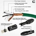 thumbnail image 3 of Coluber Cable 3-Pin Male to Female Balanced XLR Cable Audio Interface 35ft, 3 of 6