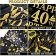 thumbnail image 6 of 50th Birthday Decorations for Men Women, Happy 1974 Birthday Anniversary Banner Party Decorations Black Gold 50 Years Birthday Party Suppiles Background for Home Outdoor Birthday Decor(71 x 45 inch), 6 of 10