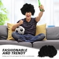 thumbnail image 3 of KAKOWELY Peluca afro rizada negra corta para hombre, disfraz elegante y divertido de discoteca de los años 70, accesorio para fiesta de Halloween, cabello unisex para adultos, disfraz divertido., 3 of 4