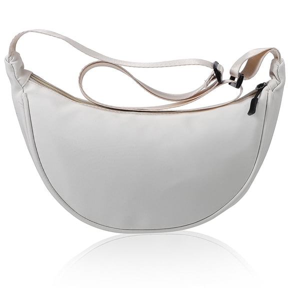 BESTYASH White Nylon Change Bag Crossbody Pouch Lightweight Phone Purse for Travel