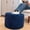 Dark Blue, variant on Round Pouf Ottoman 20 x 20 x 14 Inches Boho Poof Home Decor Floor Pouffe Ottoman Foot Rest for Couch Sofa Bean Bag Chairs Living Room Bedroom (Leopard Print)