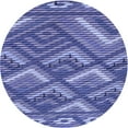 thumbnail image 1 of Ahgly Company Machine Washable Indoor Round Transitional Deep Periwinkle Purple Area Rugs, 7' Round, 1 of 7